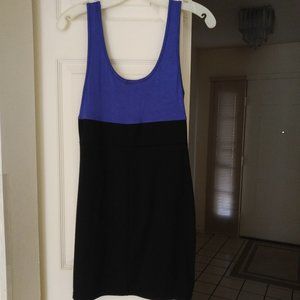 Paulnkc Blue and Black Tank Dress